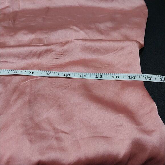 PrettyLittleThing dress Womens 8 rose pink satiny slip midi spaghetti strap - Picture 6 of 9